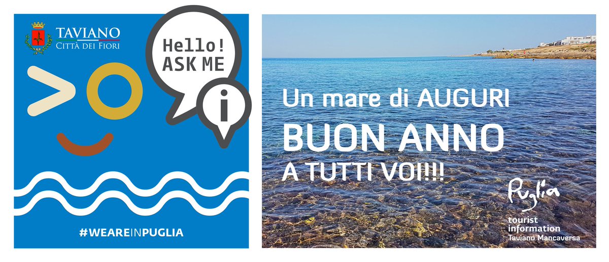 IMancaversa's tweet photo. Buon Anno dallo Staff dell' Info Point Taviano Mancaversa 🌈
#weareinpuglia #visitSalento #weareinsalento #VisitTaviano #infopointTaviano #puglia #mancaversa https://t.co/yfdPphijqn