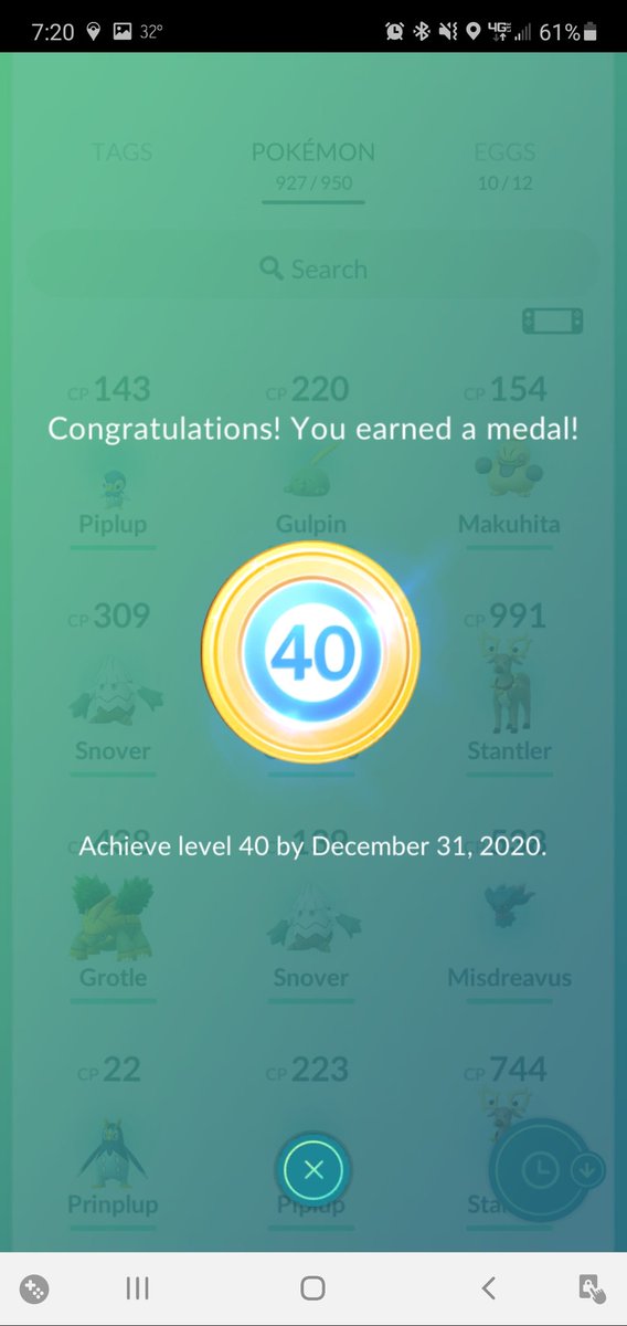 Wickedlilthang1's tweet photo. This happened last night. I cut it way too close LOL thanks for all the encouragement and I never gave up!
#pogo #pokemongo #40legacy https://t.co/TgjHRcWJoi