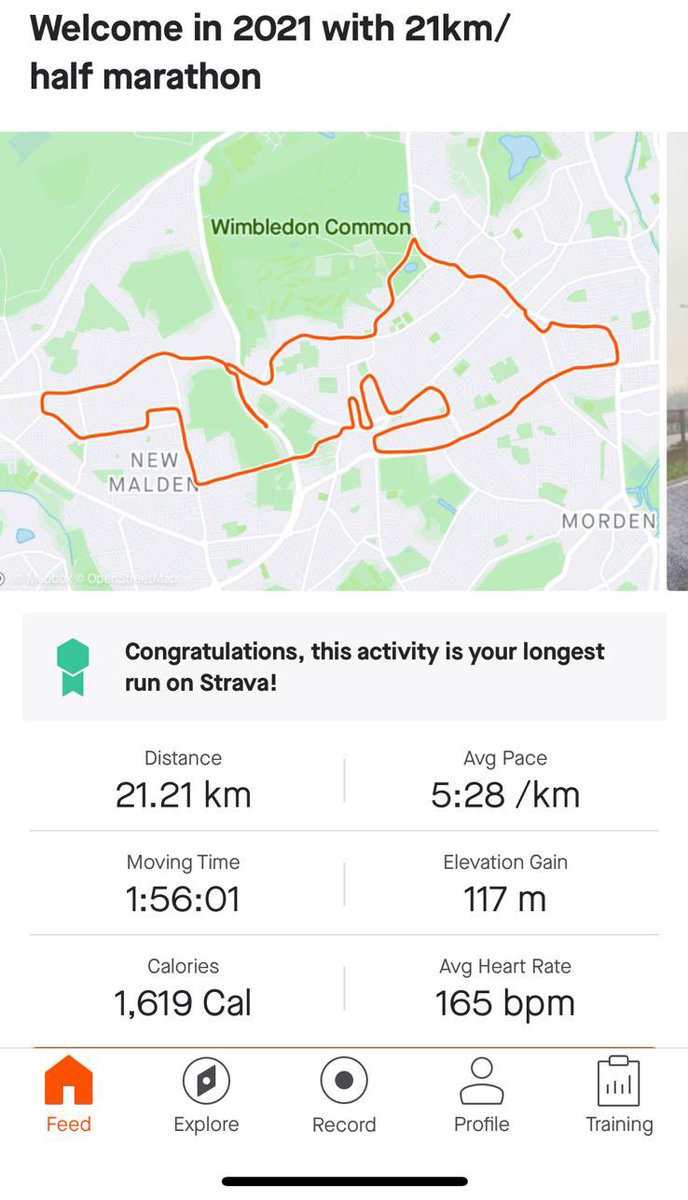 vmactive's tweet image. Rise and shine 2021 #newyearsday #halfmarathon #ukrunchat #ukrunning #wimbledon #london