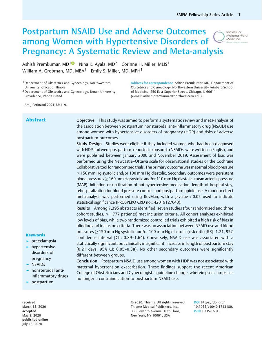 Dr. Ruthi Landau (@ruthi_landau) on Twitter photo Confirmation that #Postpartum #NSAIDs do not exacerbate HTN & may be used in women with #preeclampsia in <a href="/AmJPerinatology/">AmJPerinatology</a>
✅ multimodal opioid-sparing analgesia Confirmation that #Postpartum #NSAIDs do not exacerbate HTN & may be used in women with #preeclampsia in <a href="/AmJPerinatology/">AmJPerinatology</a>
✅ multimodal opioid-sparing analgesia