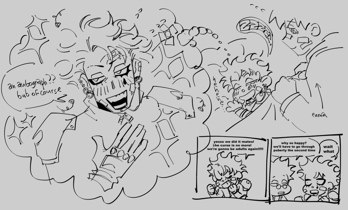 arcobaleno (mostly skull) doodles between things..... #khr 