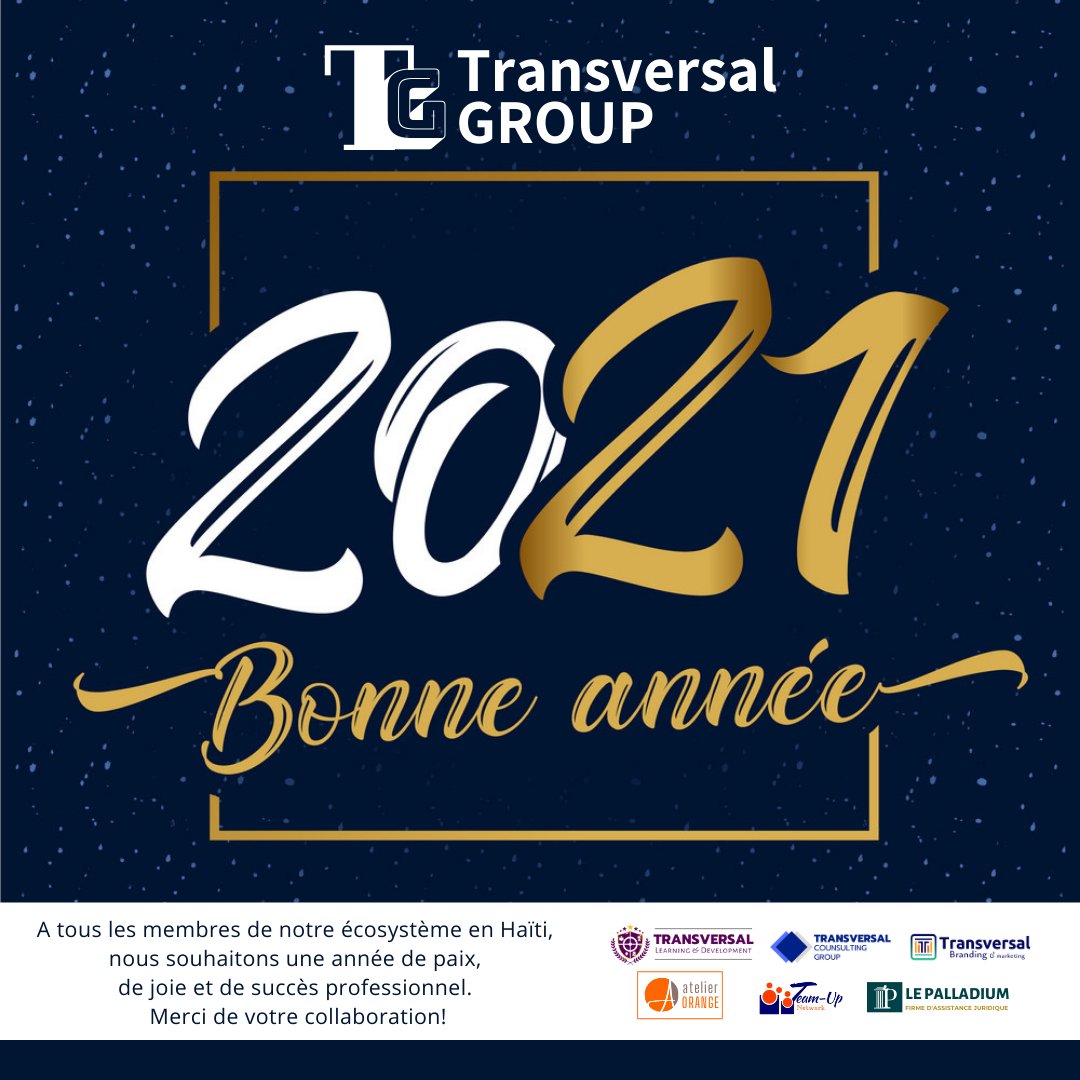 TransversalBM's tweet photo. A tous les membres de notre écosystème en Haïti, nous souhaitons une année de paix, de joie et de succès professionnel.
Merci de votre collaboration!
#faisonsequipe #atelierorange #atelierorangeht #transversalgroup #haitientreprenariat #leadershiphaiti #haitianbusiness https://t.co/sF2vj13UAo