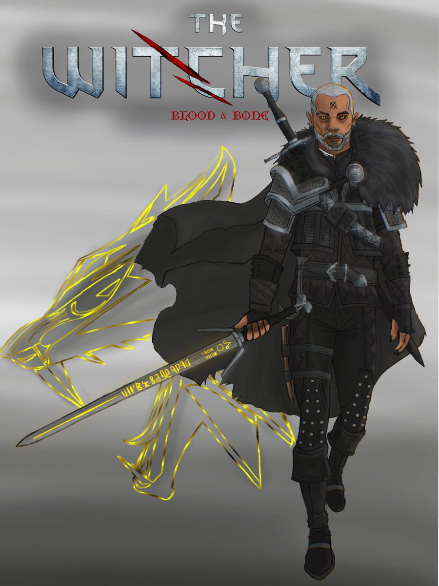 vyrkolach's tweet photo. With #witcherlass making the rounds again, it made me want to revisit and update my own #witchersona. I like the bright background a little more.
An úlfhednar. School of The Wolf. Prefers taking contracts from those who are cursed.
#TheWitcher #oc #witcheroc #characterdesign https://t.co/F4aFVdzWNI
