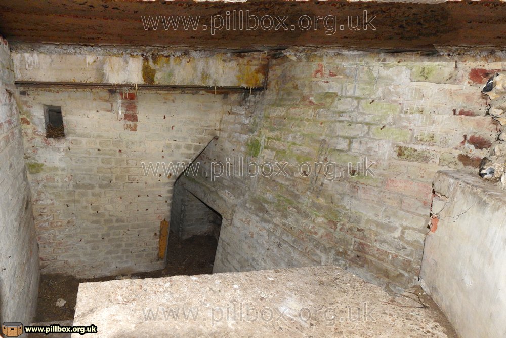 The NE embrasure has the same design of MMG table. Note how the anti-ricochet wall is cut at an angle to assist entry. 10/16