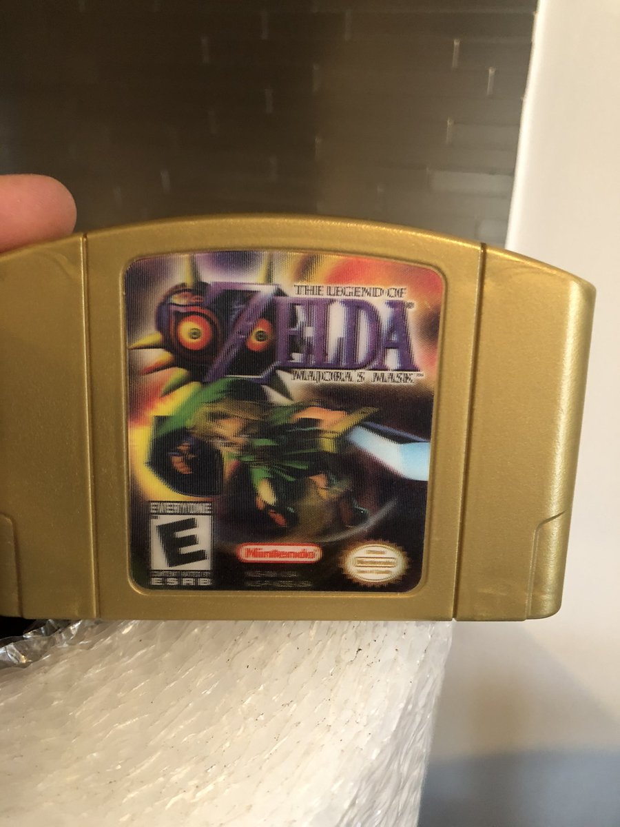 QuissyTV's tweet photo. yeah sex is cool and all but do you have an N64 Golden Hologram of Majora’s Mask? https://t.co/siKCNfRSIc