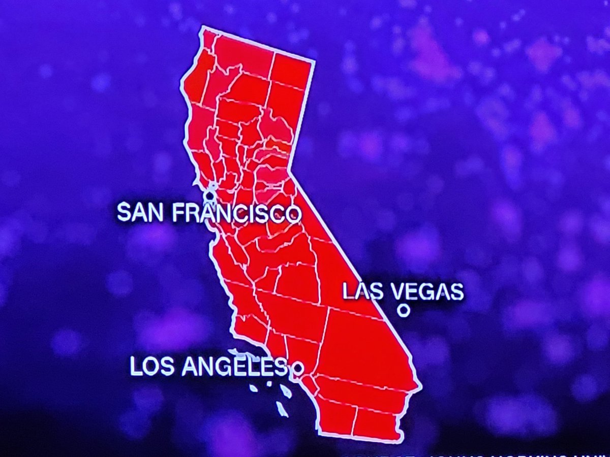 Hurlamania's tweet photo. It's official @LasVegas is off the East coast of @california now @CNN #mapmakers
#2021Changes https://t.co/YQCYUHWtJB
