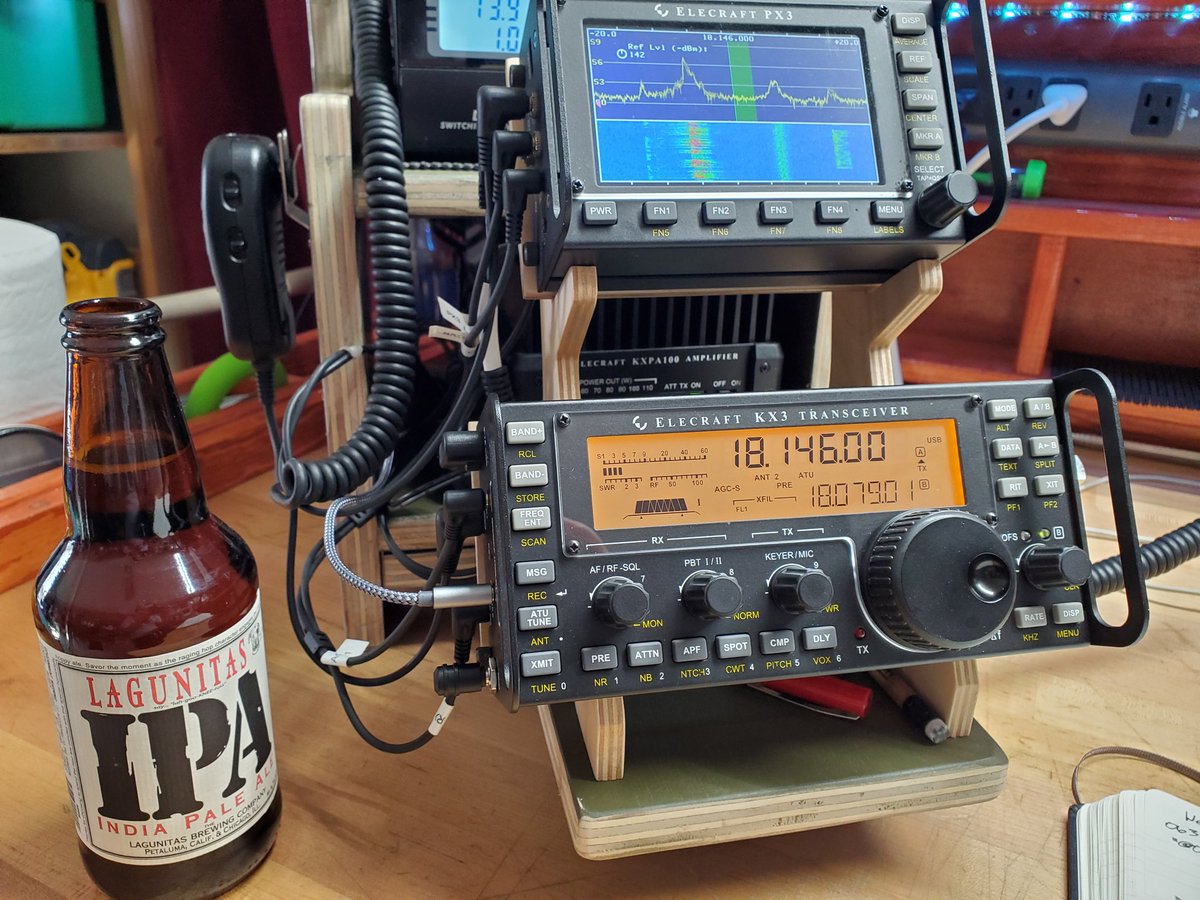txbikeguy's tweet photo. Ahhhh....glad to have a day off at my #station. #hamradio #weon17 #17meters #beerNradio https://t.co/WPGhovMlVN