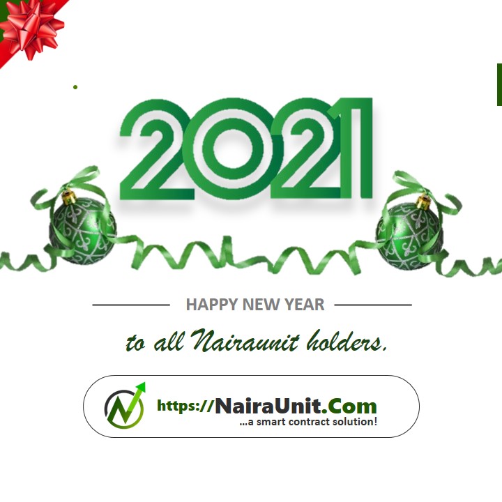 nairaunit's tweet photo. Happy New year to all $NUNIT holders and naira holders community people #hodl #ethereum #loan #Bitcoin #Naira #Nairaholders #Nairaunit #DeFi #Naira #Binance #blockchain https://t.co/em4pKCKAW5