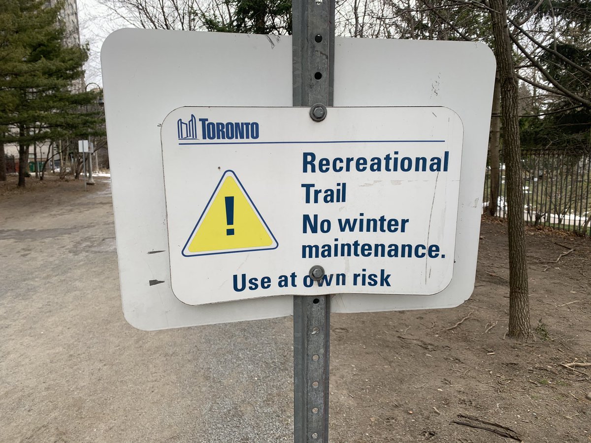 Toronto:  it’s important for your mental health to go out and get exercise this COVID winter
Also Toronto: