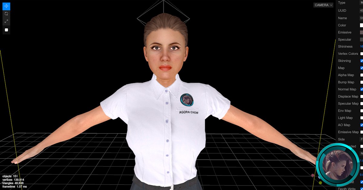 AgoraBrands's tweet photo. Agora Brands Group is proud to be the first company that is focusing on avatars as a service.  3D interactive avatars like AiLeen can be adapted to any industry.  Learn more: https://t.co/f1ZPxe5PVs  #aileen #thefaceofai #avatarsasaservice #ai #avatar https://t.co/MRb9kRwBbe