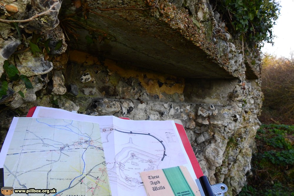 Two key things happened in 2020 though. Firstly, new research shows Pevensey Castle's defences were far more comprehensive than we had originally thought. Secondly, my being allowed to view the pillbox on the keep up close. 7/16