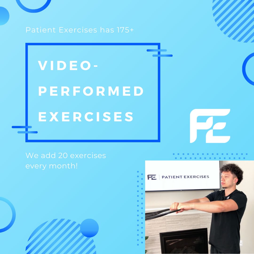 patientexercise's tweet image. Looking for an easier alternative to paper-handouts? We have you covered! #homeexerciseprogram #patientexercises