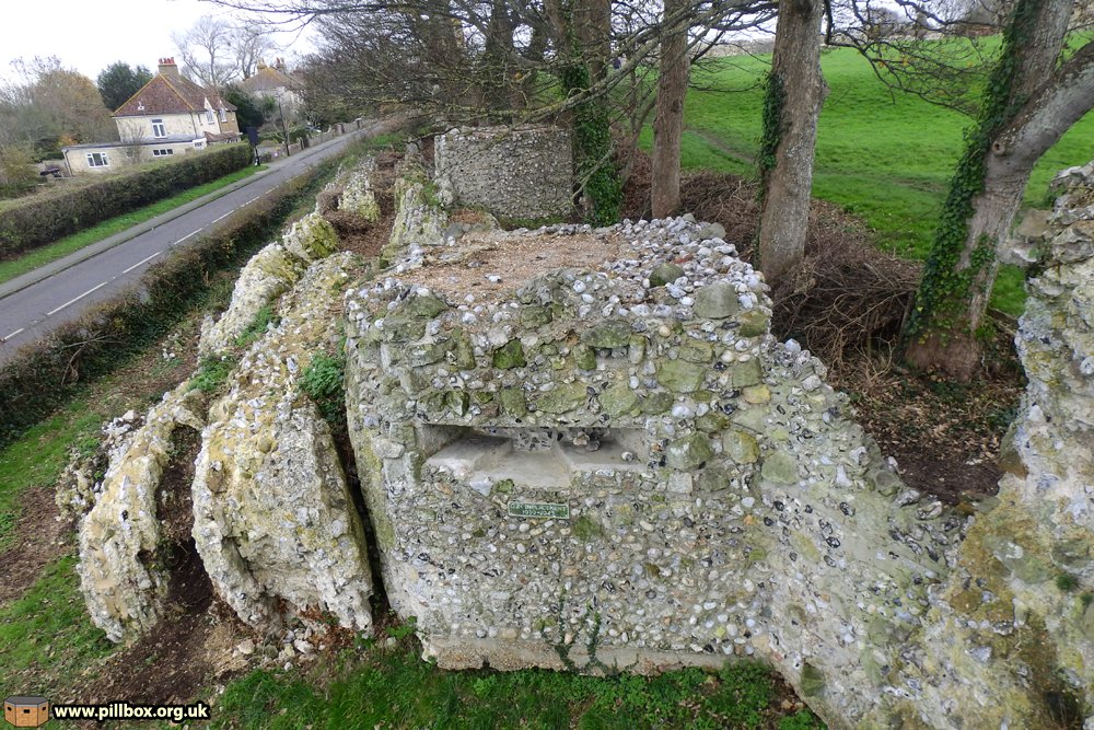 We've been dazzled & distracted by: 1. The clever camouflage2. A Roman fort refortitifed during a war that ended with deployment of nuclear weapons 3. Only studying the pillboxes up close from within the castle walls We need to change our perspective. 4/16