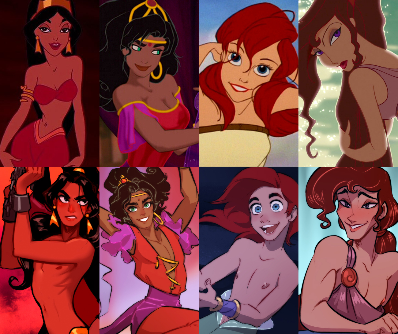 “The hottest Disney characters for my taste!) 