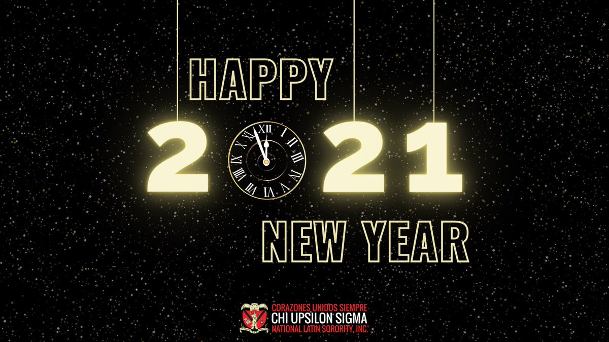 Happy New Year! Each new year brings new life, new opportunities, and new promise. What will you do with your fresh start? Whatever you choose, the members of Chi Upsilon Sigma wish you peace, blessings and a happy new year! #NewYear2021