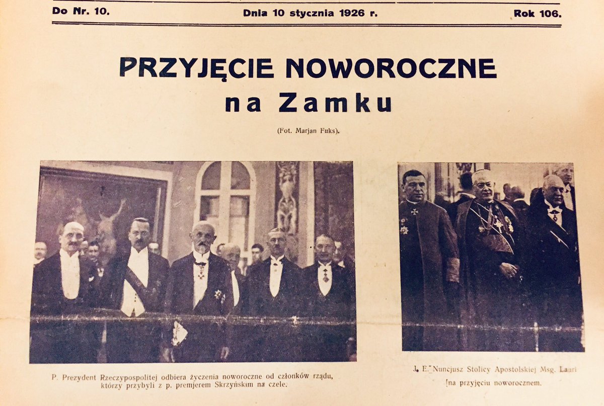 JanuszSibora's tweet image. Chciałem tylko przypomnieć, że Nowy Rok w okresie międzywojennym  był dla głowy państwa, tak dla Naczelnika Państwa, jak i kolejnych  prezydentów, bardzo pracowitym dniem. #ceremonial #protocol #diplomaticprotocol
