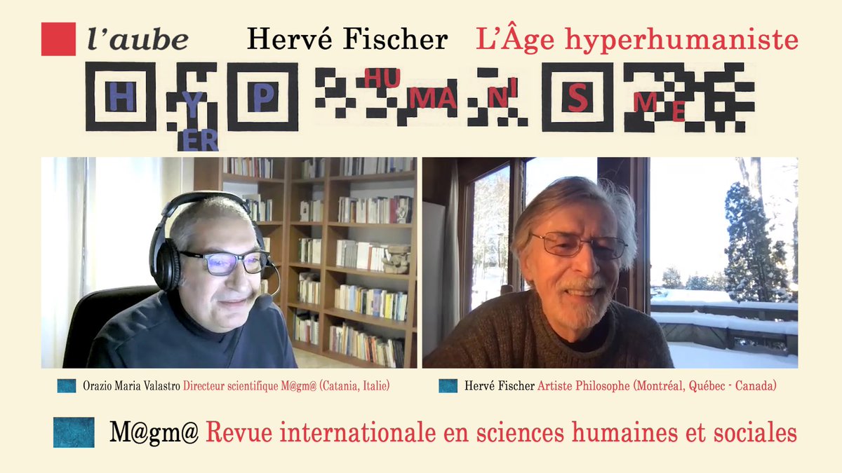 TweetArtOnAir's tweet photo. #hyperhumanisme Entretien entre Irazio Maria Valastro et @HerveFischer https://t.co/abJfCpGLsS https://t.co/iO4CmDI6I3