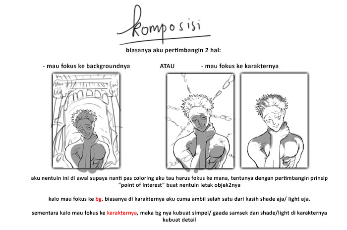 1. EKSPEKTASI AWALAku tipe yang di awal selalu udah punya gambaran hasil akhir. Biasanya sih suka tiba-tiba dapet ilham mau bikin 'ini' 'begini', jadi kalo dibilang mengkonsep kayaknya kurang tepat intinya ada ekspektasi awal, karena mempengaruhi komposisi & lighting.