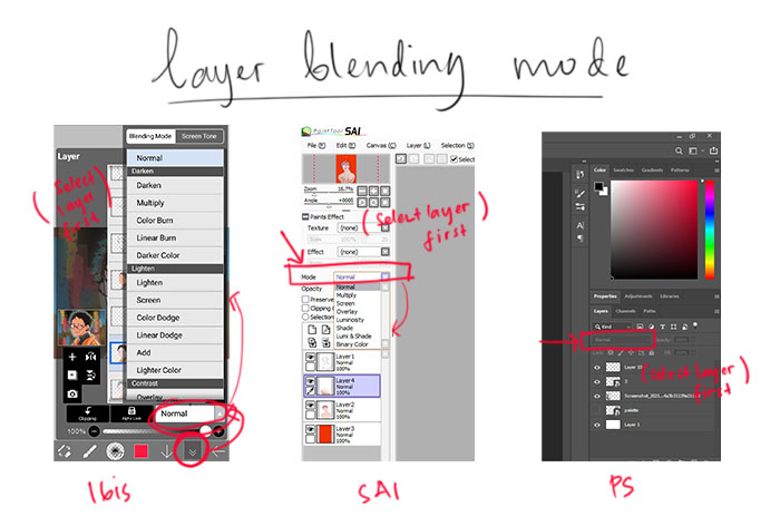 3. SHADING & LIGHTINGBuat shading & lighting, palettenya masih same story tapi aku masih suka main-mainin warna/opacitynya, alias ga saklek selalu di tone/persentase tertentu.