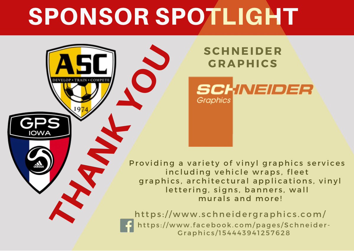 💡January Sponsor Spotlight 💡

This months Sponsor Spotlight is Schneider Graphics 

They have helped with sponsorship of discount work, golf cart graphics and parking signs to help our complex look professional and complete. Check out their services at: schneidergraphics.com
