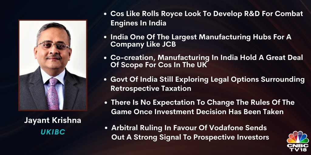 #OnCNBCTV18 | <a href="/JayantKrishnaIN/">Jayant Krishna</a> Group CEO, <a href="/UKIBC/">UK India Business Council</a>: There is a fear that Aatmanirbhar Bharat will lead to more protectionism by India but some British cos see Aatmanirbhar Bharat as an opportunity &amp; not a challenge