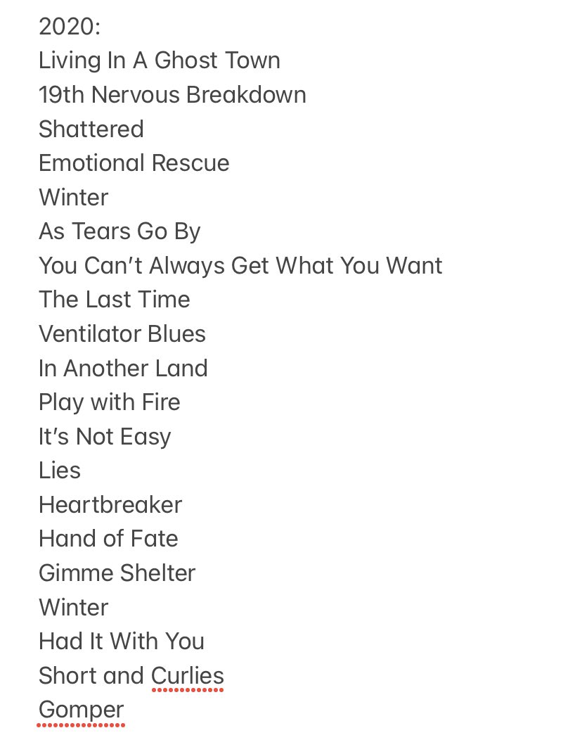...and here is your “Songs of 2020” Rolling Stones playlist!