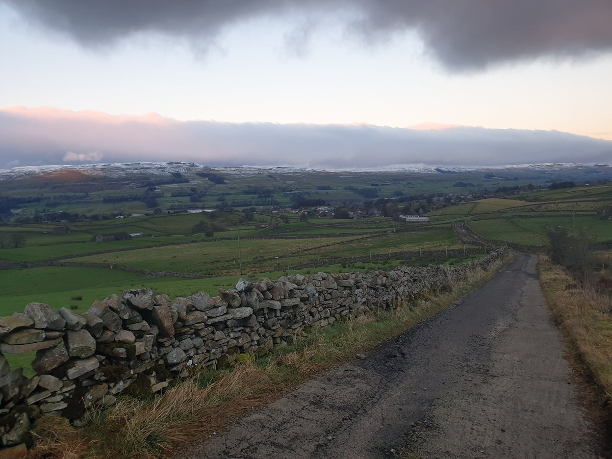  #Gayle, then  #Hawes behind it, in the distance. And it is still light.