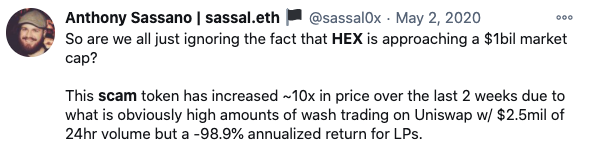 2/7 Leaving the haters choked, not willing to admit to themselves they were WRONG. The facts are too strong to debate, so they better play Ostriches and hide behind the screen, For them  #HEX is simply too good to be true!