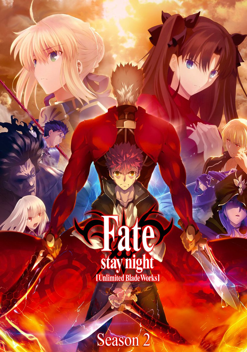 38. The Fate Franchise8.5/10I like how each fate series seems to have a different tone, from Fate Zero to UBW to Heavens Feel to Last Encore and so on, the action is beautifully animated, I love a lot of the characters, from Kiritsugu to Kirei, Lancer in Zero 1/2
