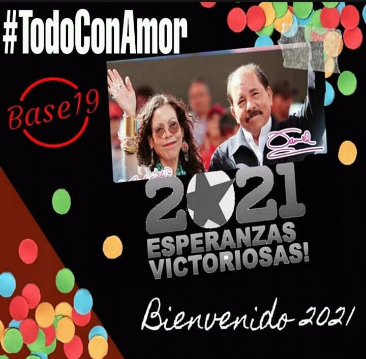 Buenos días militante nicaragüense Feliz año nuevo Bendiciones 
#TodoConAmor
 #ManaguaSandinista
#LaPazEsFelicidad
@La220672
@Martha_Elena16
@Somos2V 
@SomosMD2 
@VamosComunicand 
@CamilaPlomo 
@ChamorroVJorge 
@DiablaSandi 
@EFIMMS2020 
@FirmesP 
@EngelLacayo 
@lacayo_ada