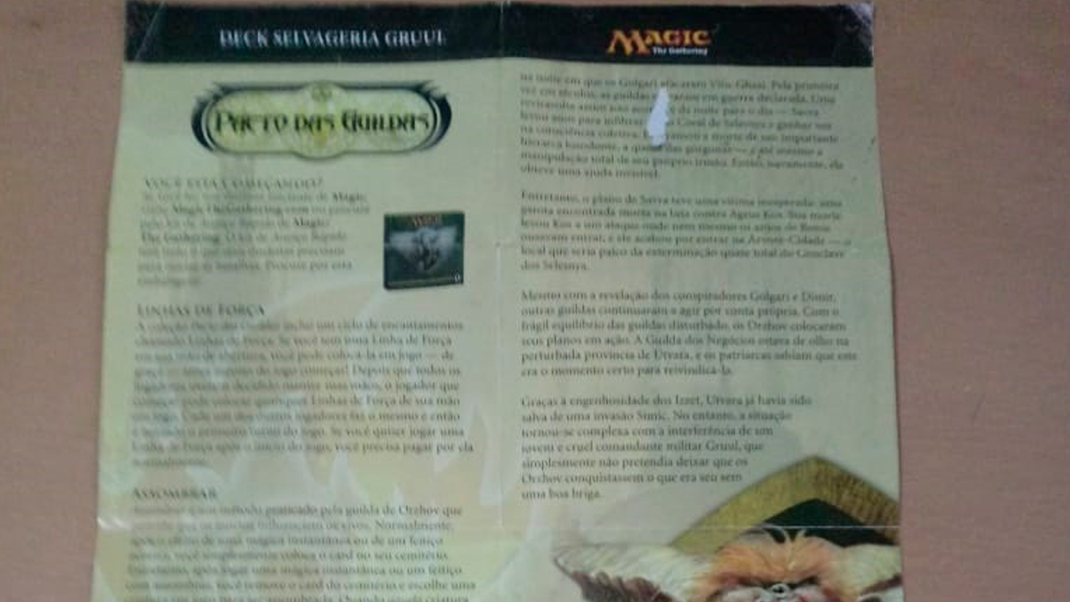 CardsRealm's tweet photo. Essa é pra quem é das antigas: Vocês lembram dos folhetos que vinham com os decks antigos com alguns detalhes da lore e com explicações sobre a estratégia do deck?
Que saudade! 😍
#MTG #MagicTheGathering #Gruul #MTGNostalgia #Nostalgia https://t.co/sdwh6uxxBJ