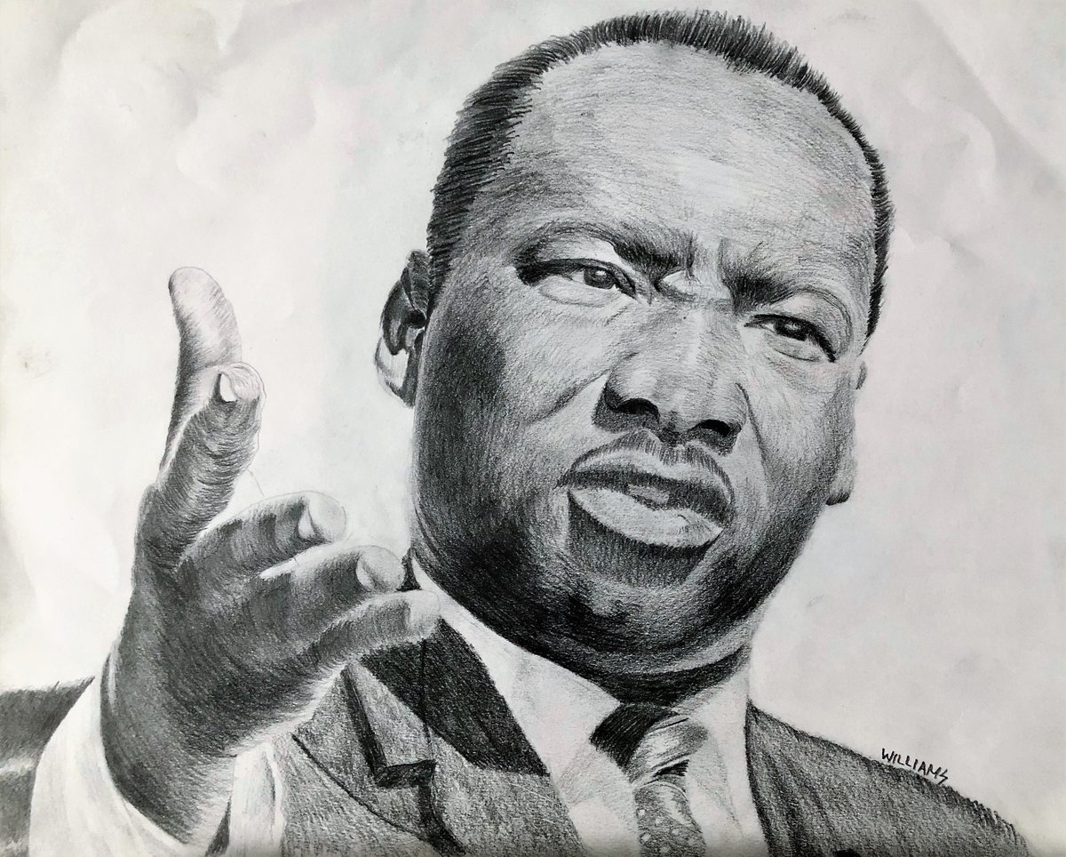 why not start off the new year with a drawing of Dr Martin Luther King?
#drmartinlutherking #pencilart 
@HaroldWNelson @Asamsakti @ampomata @SandroBrizzola4 @peac4love @ArtMallGlobal @CatarinaCabral @fryld @agustin_gut @jdjongumzidenga @msprayart @MaryBroderson @nalvasouzavitor