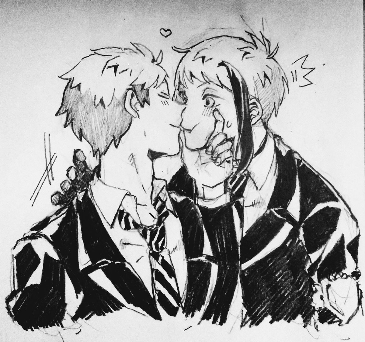 omochi_han's tweet photo. トレジェイさん
それらしいいちゃつきを多分描いたことがなかったので……♣️🐬
#twst_BL https://t.co/F6N6ZSX6fz