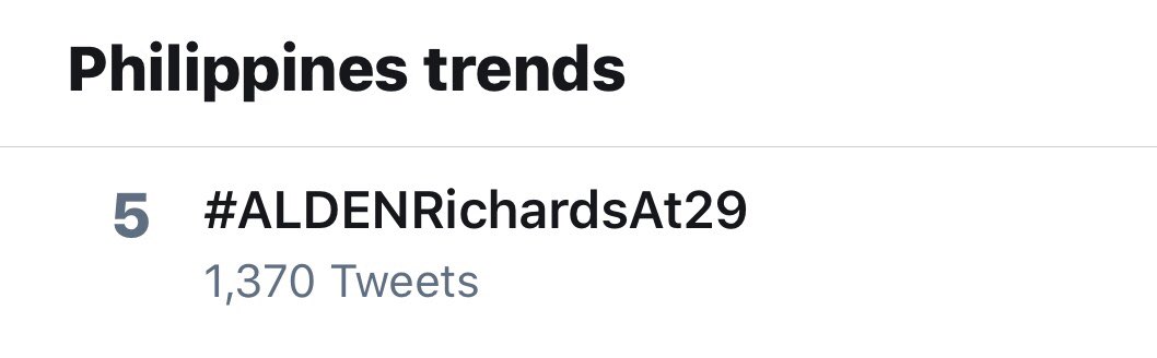 Happy Birthday trending na     ALDEN RICHARDS 