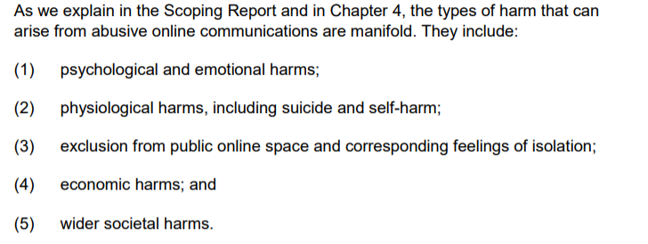 Catastrophise the harms of free speech