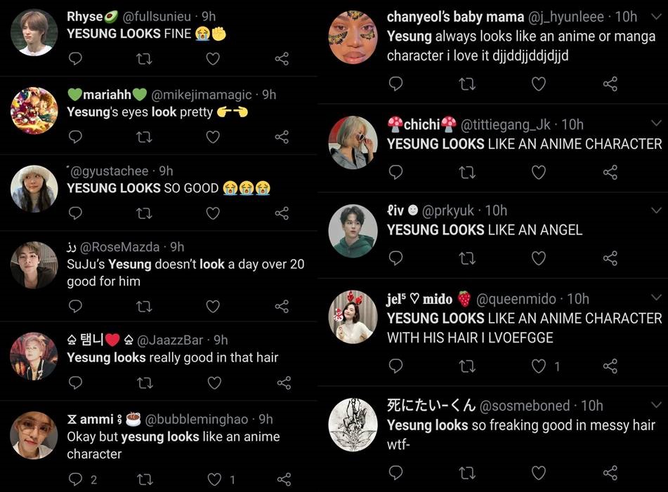 Yesung doing things tweet media