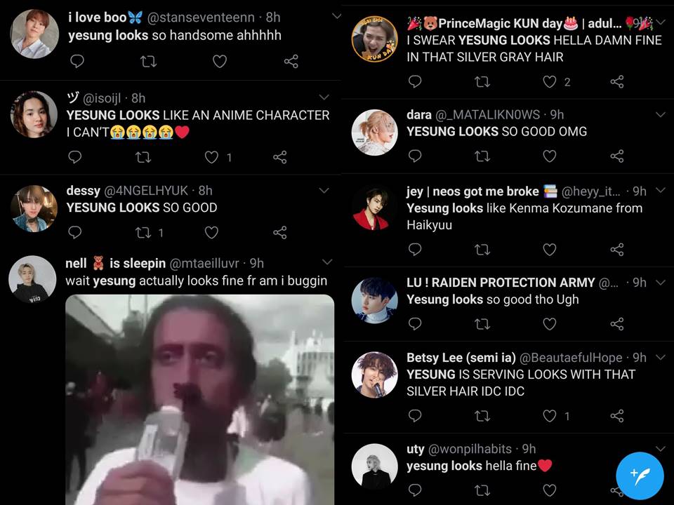 Yesung doing things tweet media