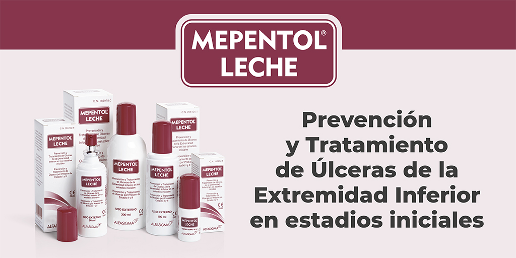 ULCERAS.NET on X: MEPENTOL LECHE es el único AGHO con Marca CE Clase Iib,  indicado para la prevención y el tratamiento de Úlceras de la Extremidad  Inferior en estadios iniciales - Visítanos