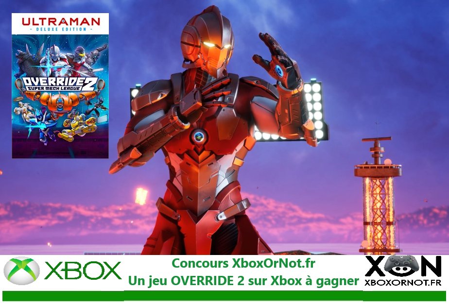 #Concours pour fêter la nouvelle année!

🎁A gagner : un jeu Override 2 : Ultraman Deluxe Edition sur #XboxOne/#XboxSeriesX|S 🔥

👉Pour participer : RT + Follow <a href="/XboxOrNot/">XboxOrNot 🎮</a> 

🍀TAS le 7 janvier

Bonne chance à tous et n'hésitez pas à partager avec toute la communauté <a href="/XboxFR/">Xbox FR</a>💚