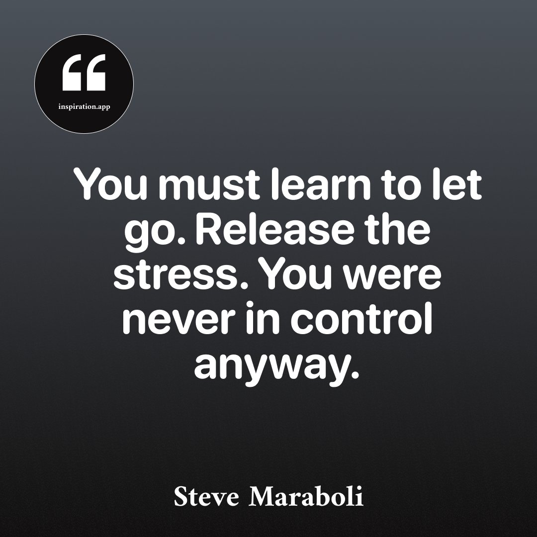 inspiationapp's tweet photo. You must learn to let go. Release the stress. You were never in control anyway. https://t.co/QtPSEBV6kF