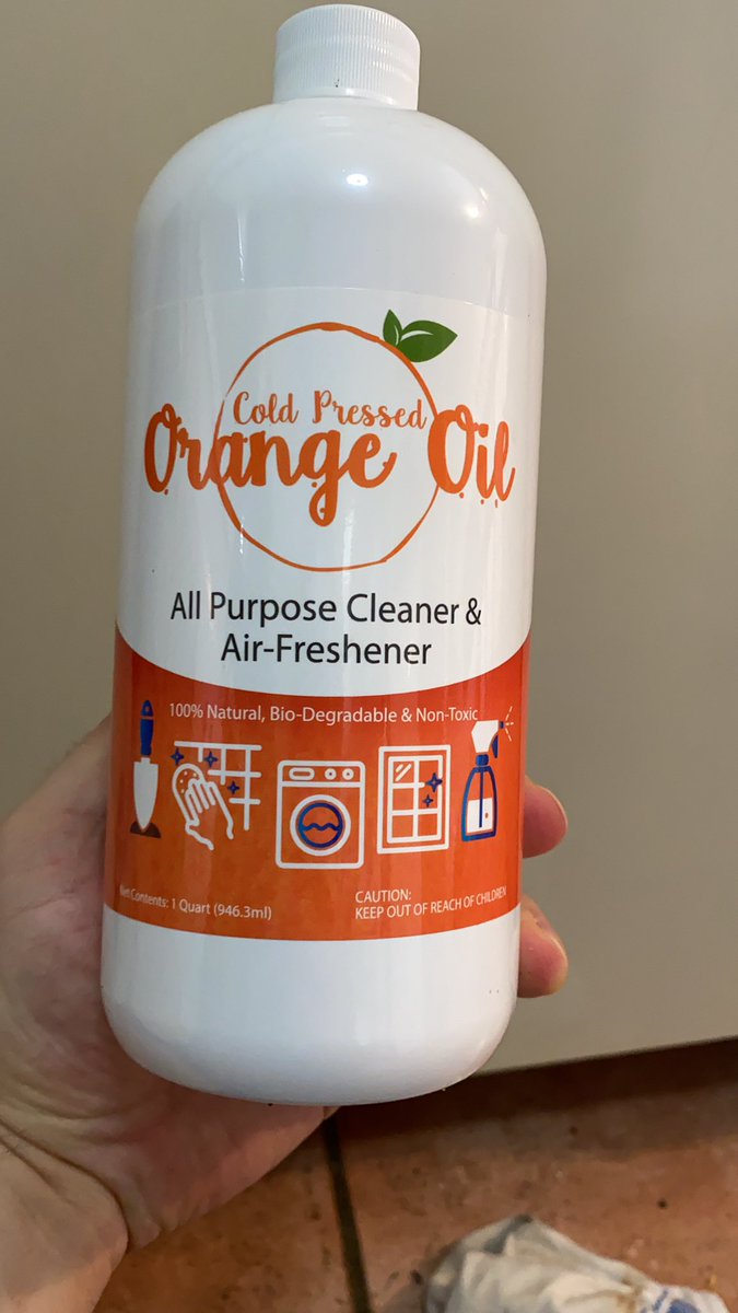 I mentioned orange oil, this is what I’m using. Mix to the ratios on the bottle, this stuff is a miracle. You know GooGone, GoofOff all those glue removing things, really good solvents that aren’t toxic? Same shit. Clean your whole house with it, makes stainless look great too!