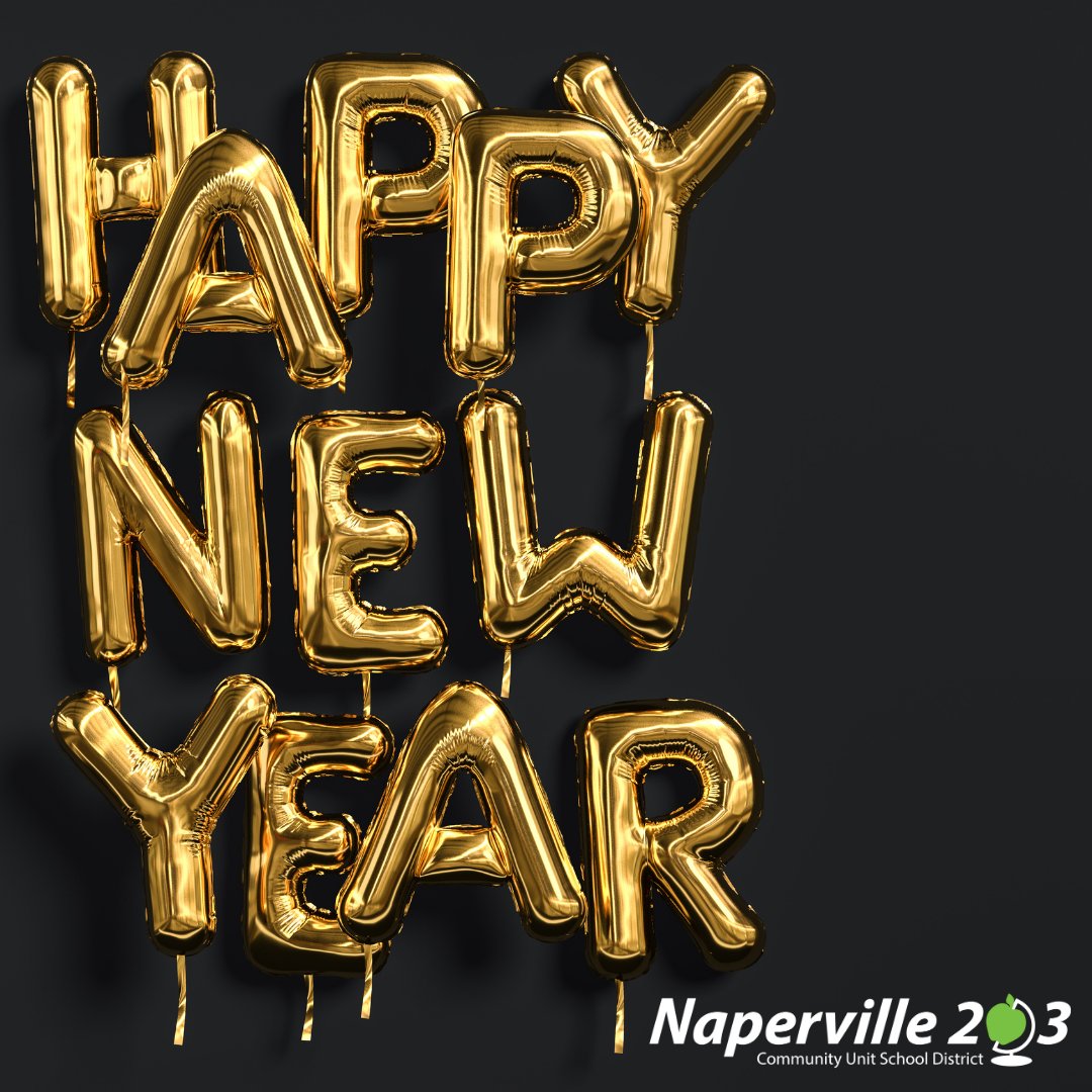 Naperville203's tweet photo. Happy New Year to the entire Naperville School District 203 community! #203unites https://t.co/p9Bhyx8qCv
