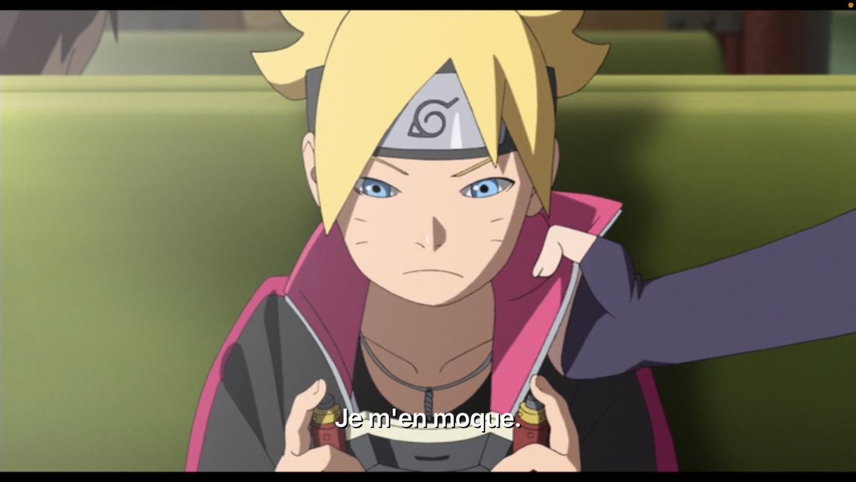 Dans Boruto l’équipe 7 demande à leur camarade de participer à l’examen chunnin pour monter en grade dans leurs formations de Ninja. Boruto a ce moment refuse de participer à son aventure bénéfique, pire il se moque totalement du sort de son équipe