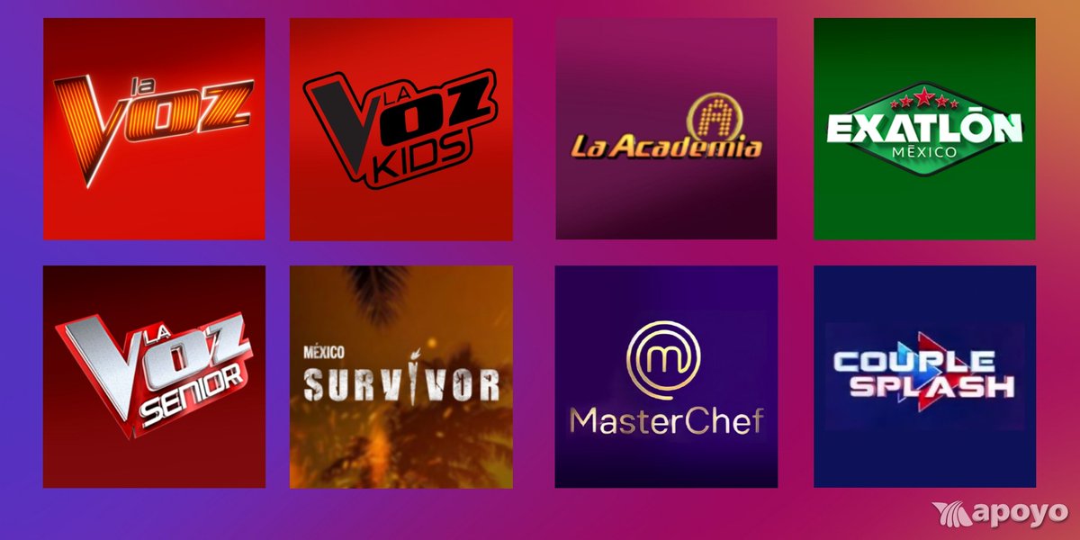 azNotas's tweet photo. @AztecaUno a dado a conocer los proyectos que en este 2021 engalanará sus noches:
➡️ #LaVoz 3ª temporada
➡️ #LaVozSenior 2ª temporada
➡️ #LaVozKids Estreno
➡️ #Survivor 2ª temp.
➡️ #MasterChefMx 9ª tem.
➡️ #LaAcademia 13ª temp.
➡️ #ExatlonMx 5ª temporada
➡️ #CoupleSplash Estreno https://t.co/W8l98Ncm87