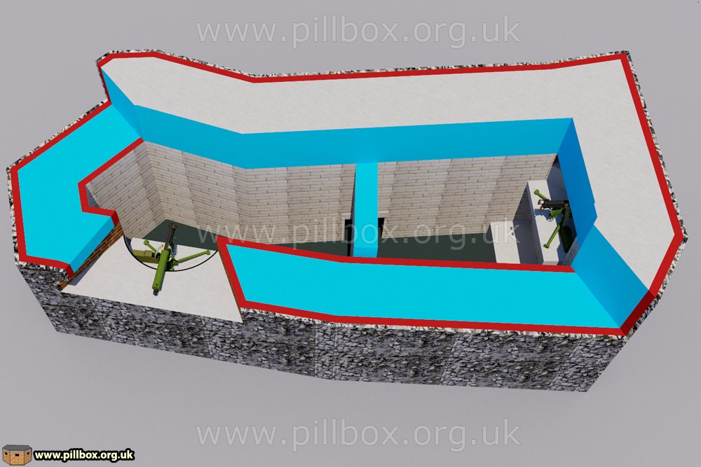 I've created a 3D model of the pillbox from my pictures; even though not totally accurate (no measurements were taken), it's getting me thinking. There's still a lot of research to do though! 16/16