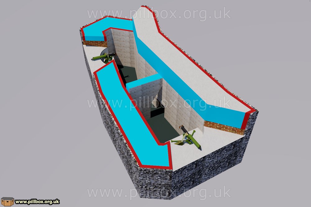 I've created a 3D model of the pillbox from my pictures; even though not totally accurate (no measurements were taken), it's getting me thinking. There's still a lot of research to do though! 16/16