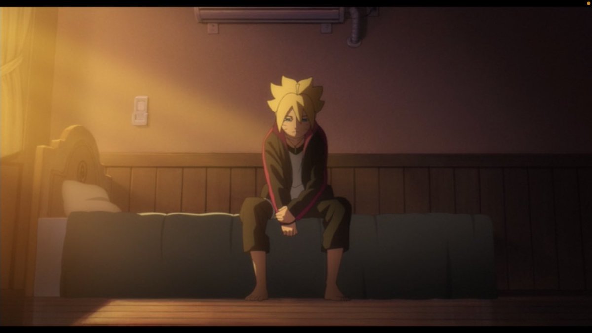 Boruto refuse son aventure bénéfique car en fait il est en conflit avec Naruto, un conflit qui le fait basculer dans une illusion en créant une barrière avec son père, une barrière qui va le pousser à accepter un choix tragique (Tricher de l’examen) comme Anakin