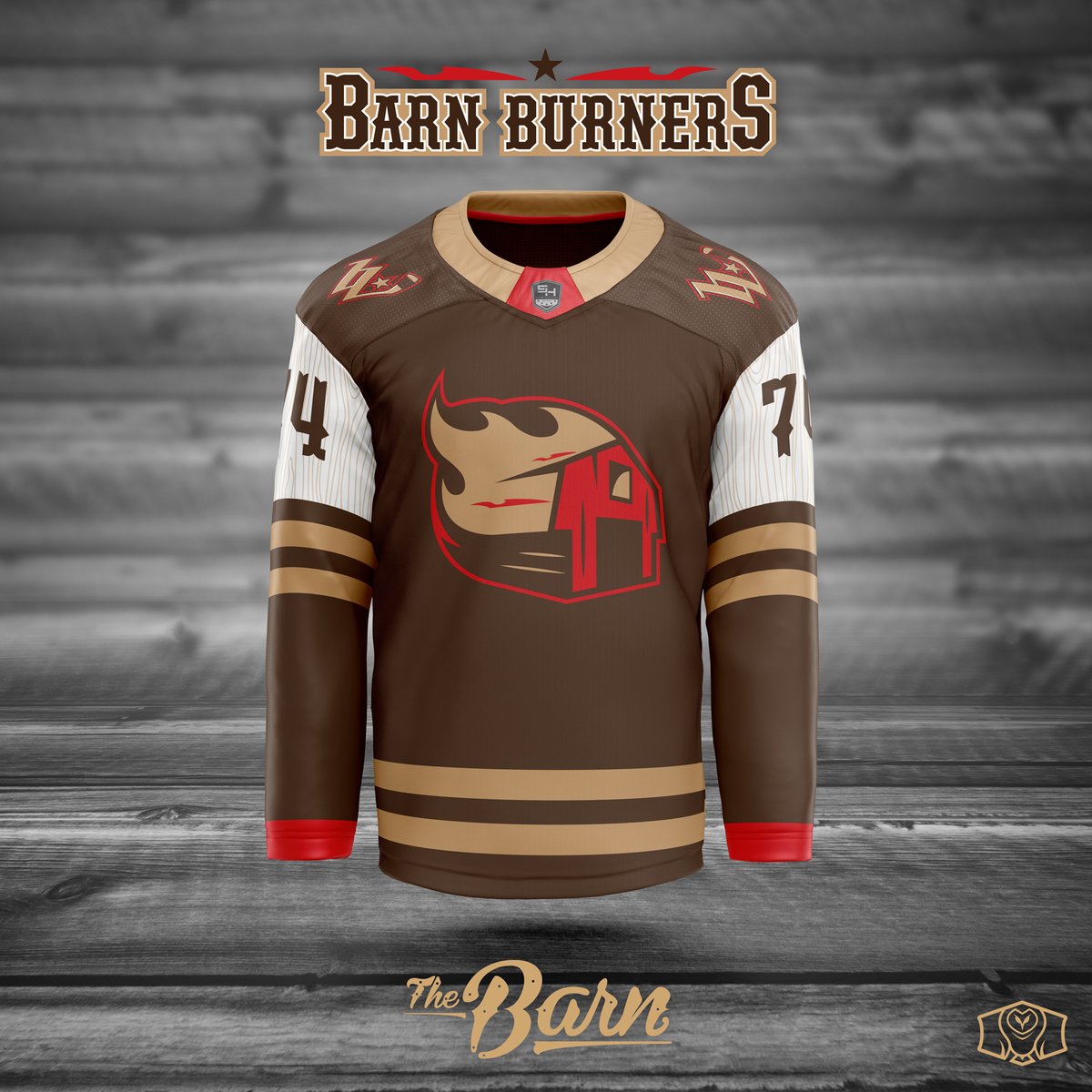 Cleaning up some files and thought we would throw our hat into the ring for @the5hl design contest. We love our ExHL project so let’s get one of these bad boys made!
.
Next up - The Waco Barn Burners (with wood grain inlaid into the arms)
.
#sportsbranding #fixerupper @bardown