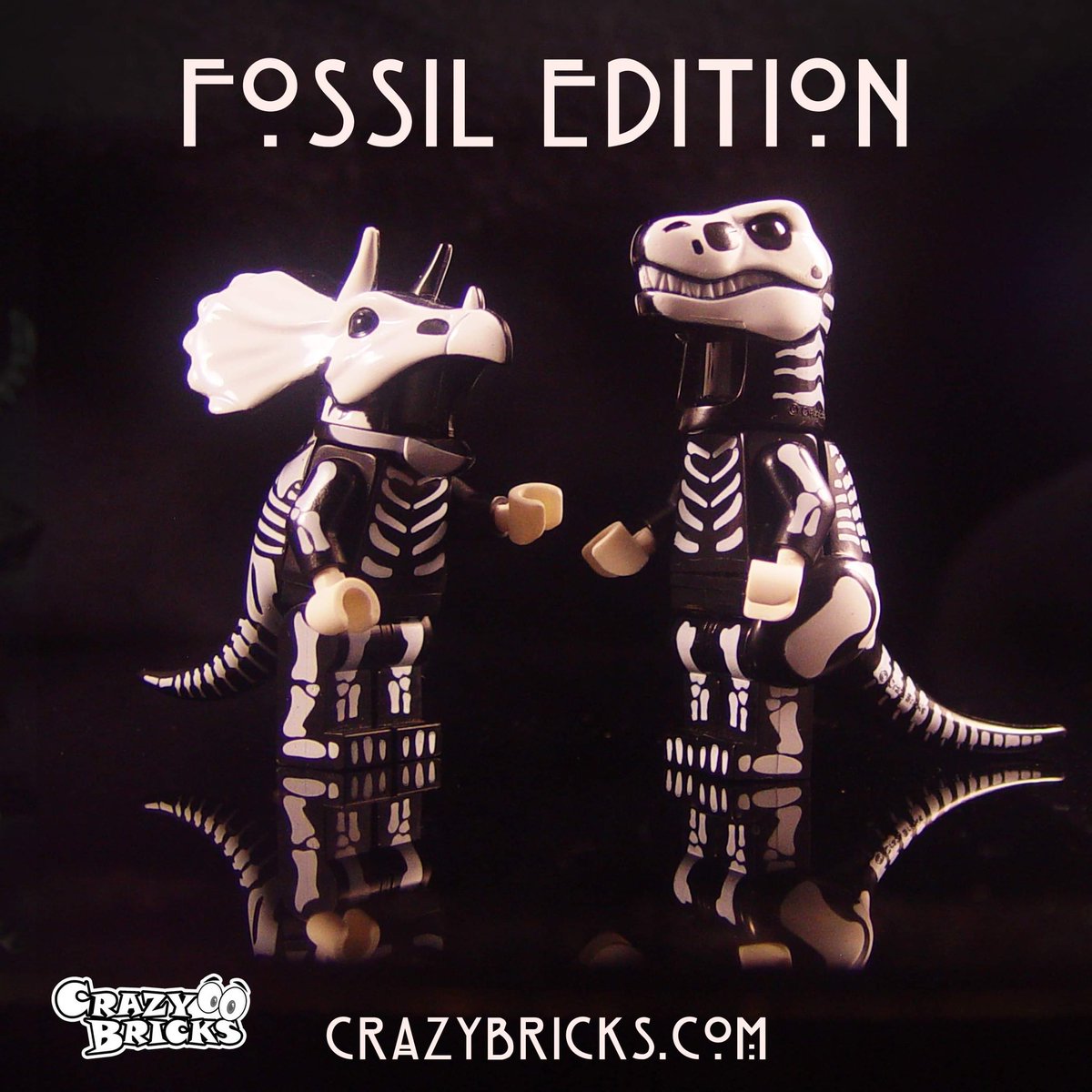 Fossil Edition DinoDudes! 
#dinodudes #crazybricks #afolcommunity #kickstarter #dinosaursofinstagram #dinosaur #kickstarter #afol #tfol #triceratops #minifig #minifigures #lego #fossils