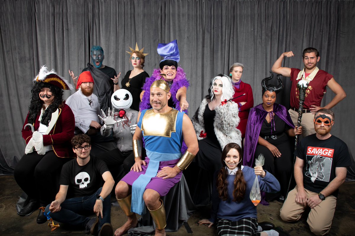 bramblettgroup's tweet photo. Happy 2021 from the BG team! 
(Our 2020 Halloween theme was Disney villains . . . seemed appropriate. 😬) https://t.co/T0r1KrBdLa